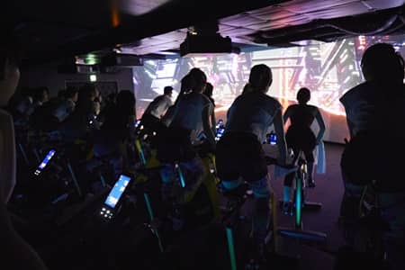 CYCLE & STUDIO R  Shibuya VR Cycling The Trip　バーチャルリアリティサイクリング