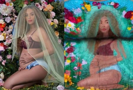 ビヨンセ マタニティ リップアート 比較