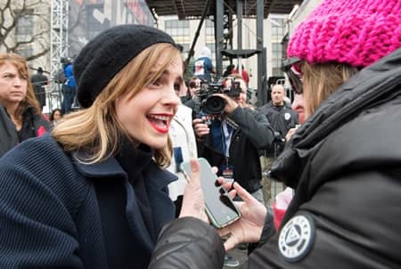 エマ・ワトソン　女性のマーチ　ファン　Emma Watson Women's March 