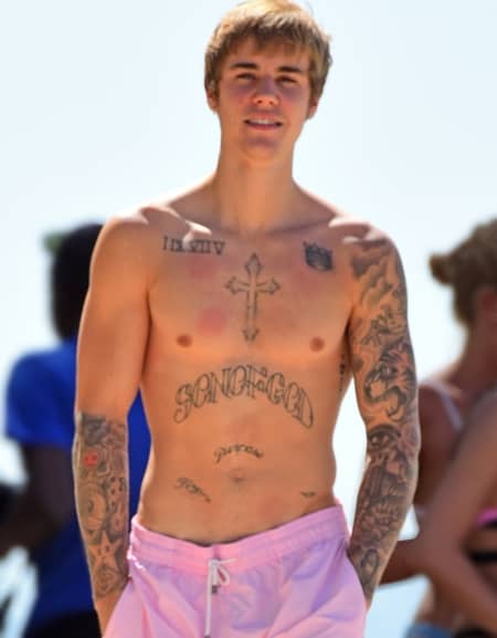 ジャスティン・ビーバー　タトゥー　Justin Bieber Tattoo 