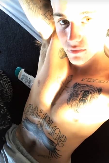 ジャスティン・ビーバー　タトゥー　Justin Bieber Tattoo 