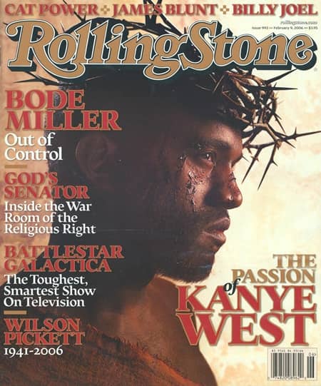 カニエ・ウェスト　雑誌　表紙　イエス・キリスト　神　Kanye West Rolling Stone Magazine Jesus Christ God