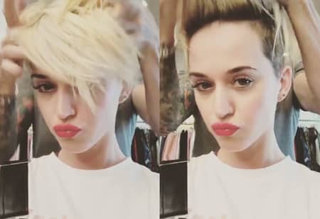 ケイティ・ペリー　イメチェン　髪型　ピクシーカット　ブロンド　Katy Perry Hair Cut Pixie Blonde