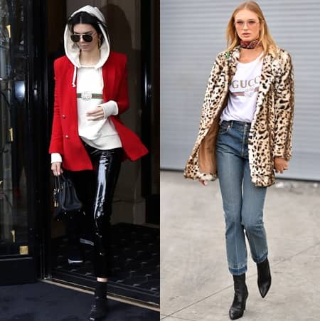 グッチ GUCCI ロゴ トップス Tシャツ ロゴトップス セレブ ファッショニスタ 人気 90年代風 可愛い 被りアイテムNO.1 おそろい 大流行 トレンド