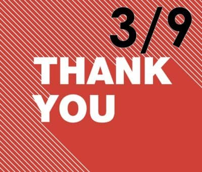 3月9日ありがとうの日 Thank You